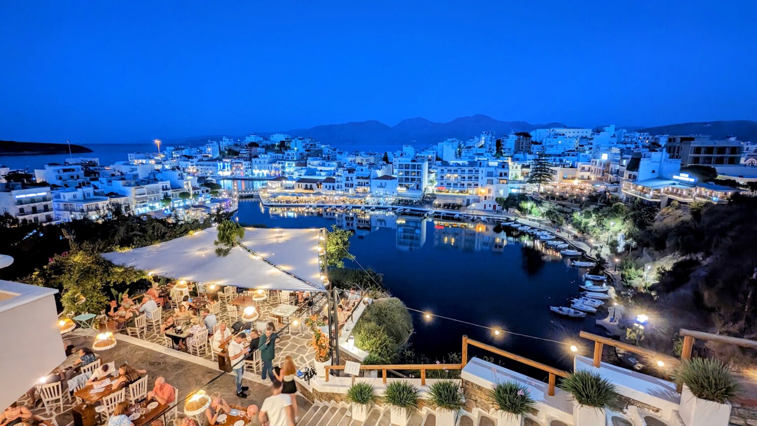 Agios Nikolaos nightlife, Crete, Greece