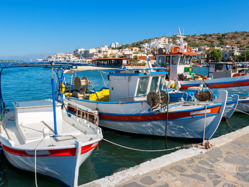 Elounda town crete