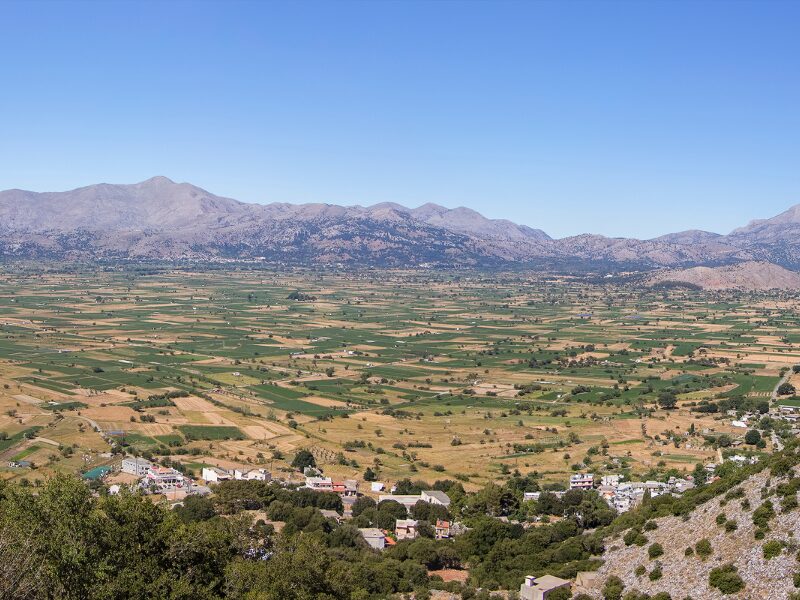 Lasithi plateau on crete