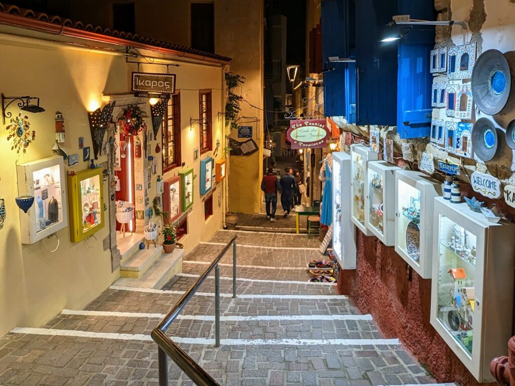narrow streets of Chania