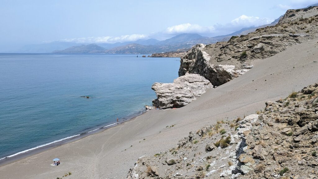 sandhill beach agios pavlos Crete Greece