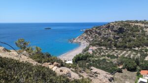 agia fotia beach crete greece