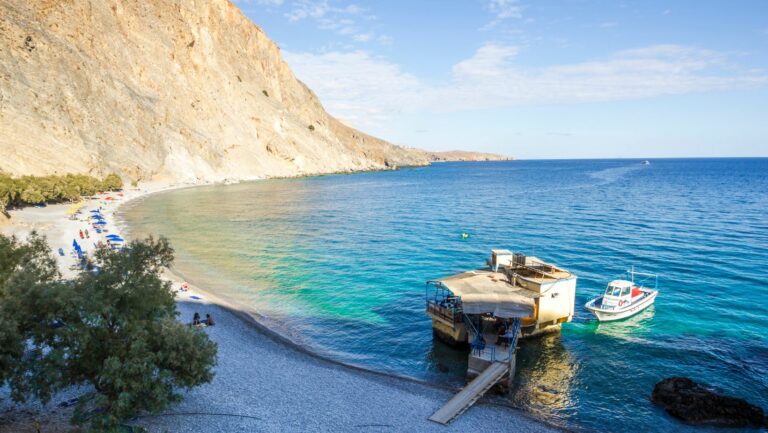 Glika Nera, Sweet water beach, Crete, Greece