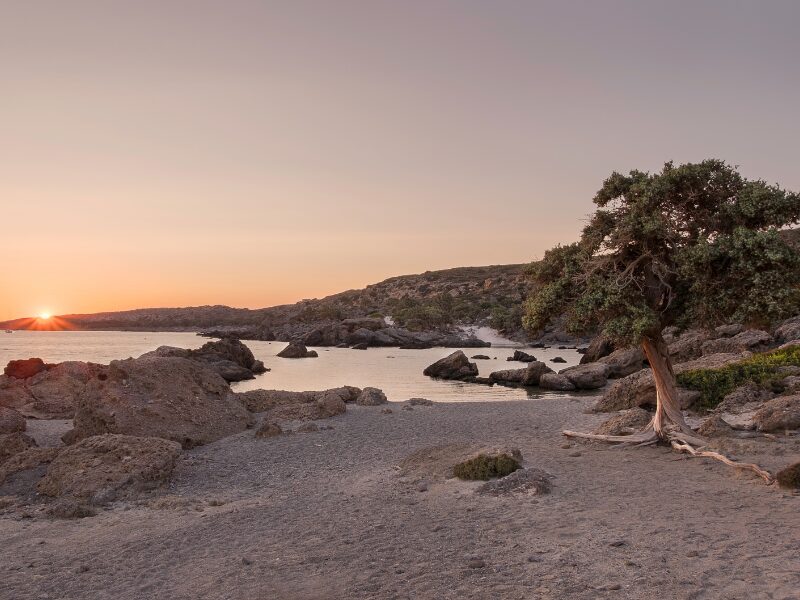 Kedrodasos beach south of crete island