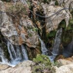 Kourtaliotis gorge waterfall Preveli Crete Greece