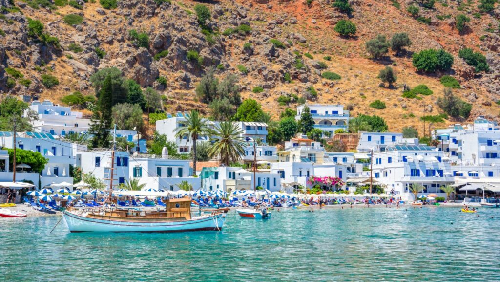 Loutro village, Chania, Crete, Greece