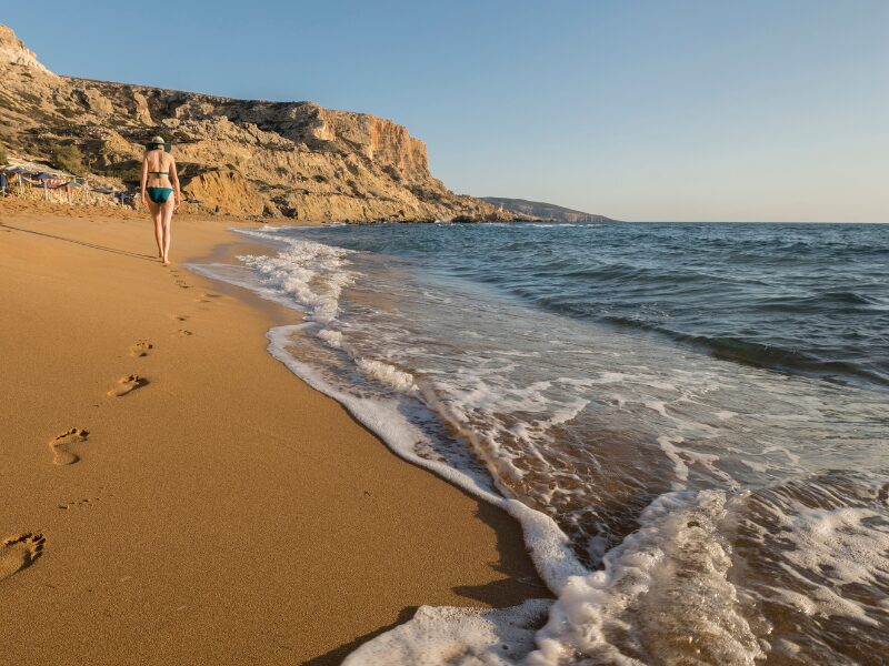 Red Beach near matala village crete