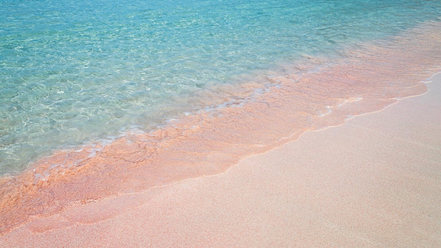 Balos pink sand beach Crete Greece