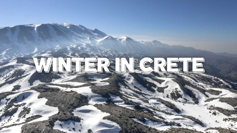 Winter in Crete island Greece