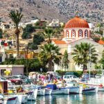 Elounda town Crete Greece