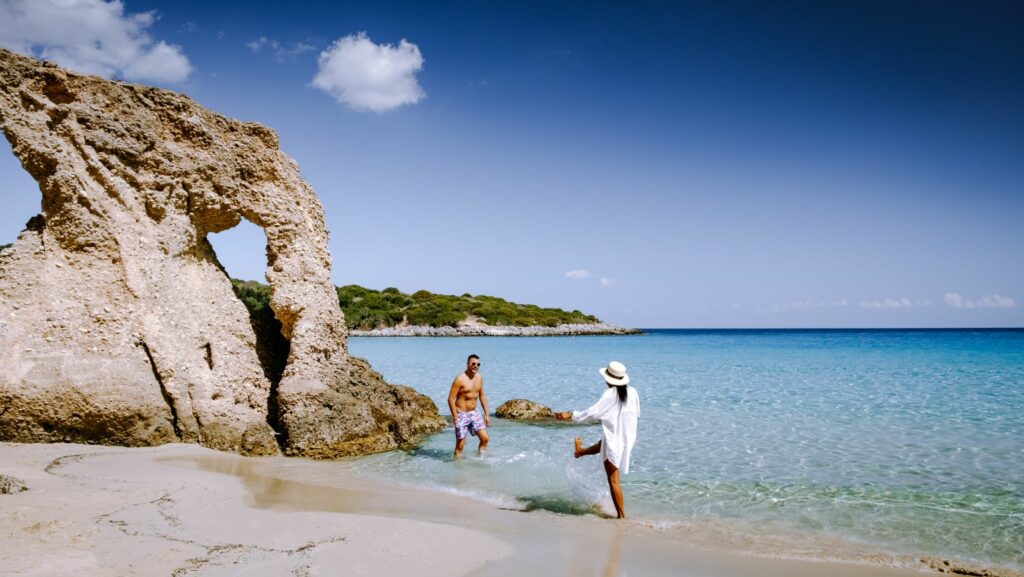 couple in Crete on the honeymoon Greece