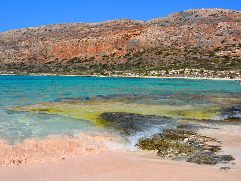 balos pink sand beach