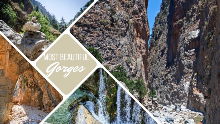 gorges in Crete: Samaria gorge, one of the most famous gorges in Crete