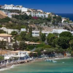 Apartments and hotels in Agia Pelagia Village from Crete Island