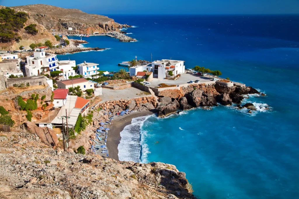 Apartments and hotels in Chora Sfakion Sfakia from Crete Island
