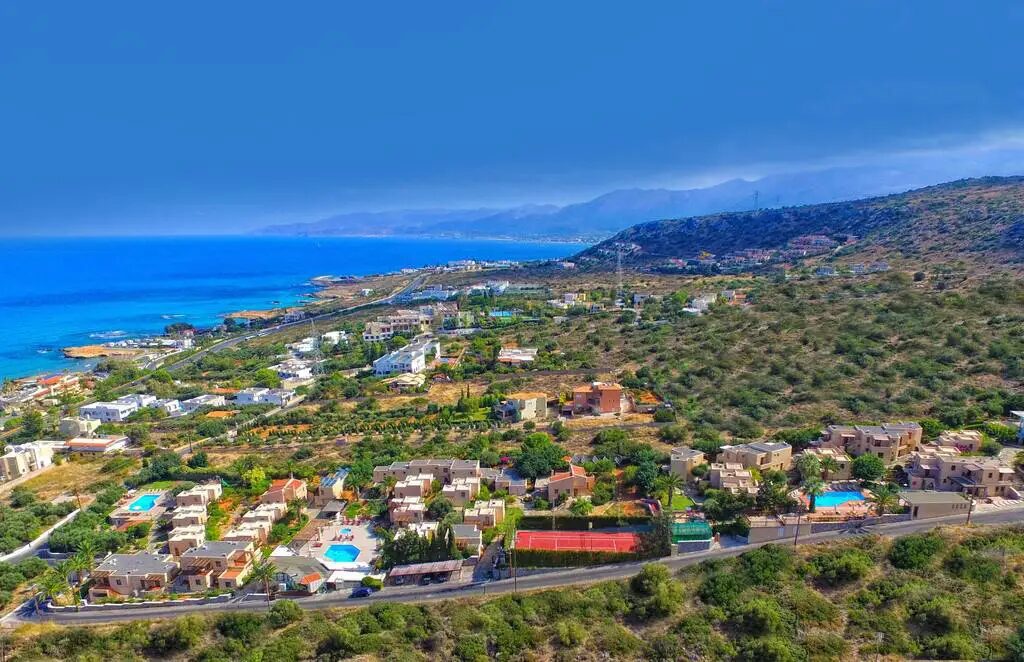 Apartments and hotels in Diavaide village from Crete Island