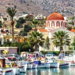Apartments and hotels in Elounda town from Crete Island