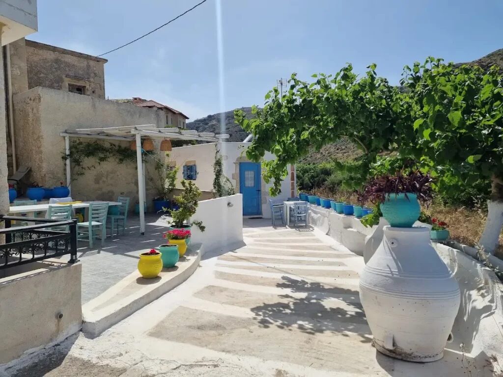 Apartments and hotels in Kaliviani village from Crete Island