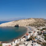 Apartments and hotels in Matala village from Crete Island