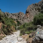 Adrianos Gorge in Lassithi Region on Crete Island