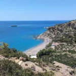 Agia Fotia beach Lassithi with Fine Pebbles beach and Deep blue water