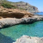 Agios Antonios beach Heraklion with Fine Pebbles beach and Deep blue water