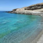 Agios Charalambos beaches Chania with Pebbles beach and Deep blue water