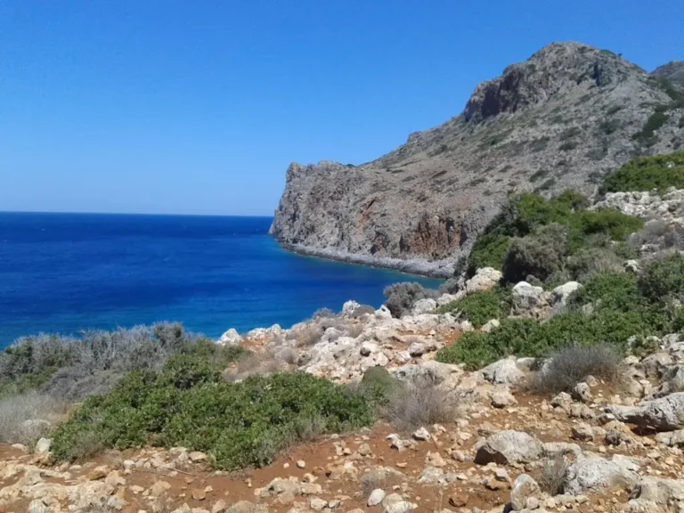 Agios Pavlos beach Ravdoucha Chania with Pebbles beach and Blue water