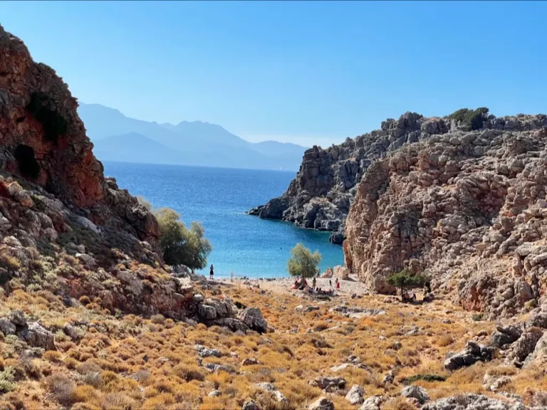 Agriomandra Gorge in Lassithi Region on Crete Island