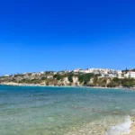 Almyrida beach Chania with Sand beach and Blue water