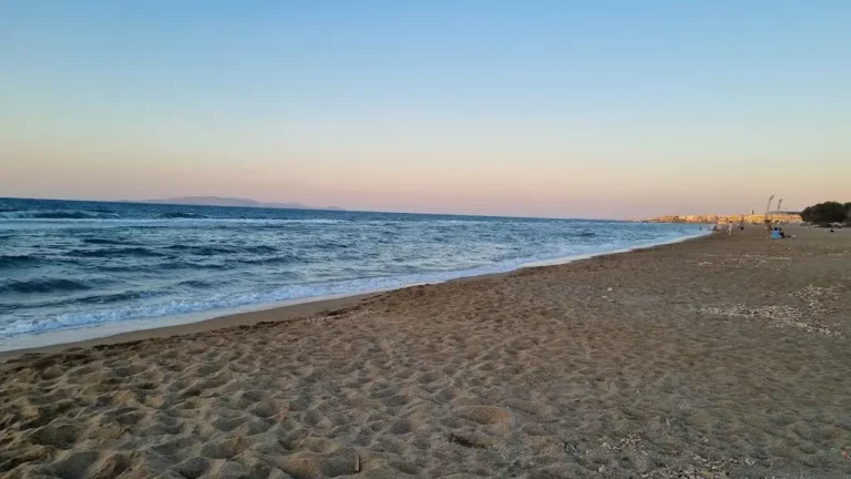 Ammoudara beach Heraklion with Sand beach and Blue water