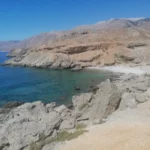 Ammoudi beach Sfakia Chania with Pebbles beach and Deep blue water