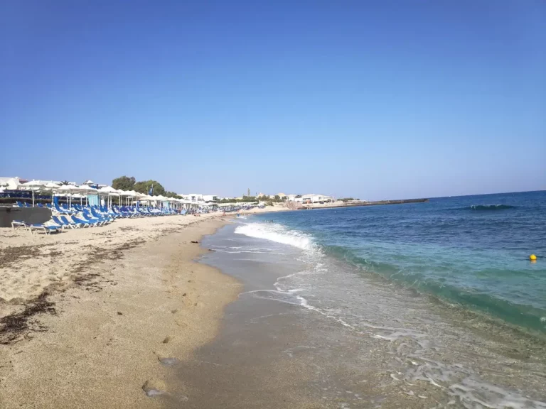 Anissaras beaches Heraklion with Fine Pebbles beach and Blue water