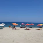 Aposelemis beach Heraklion with Sand beach and Blue water