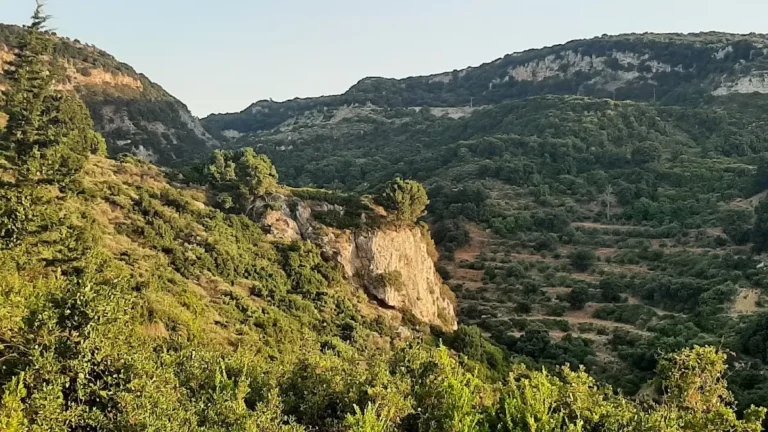 Arkadi Gorge in Rethymno Region on Crete Island