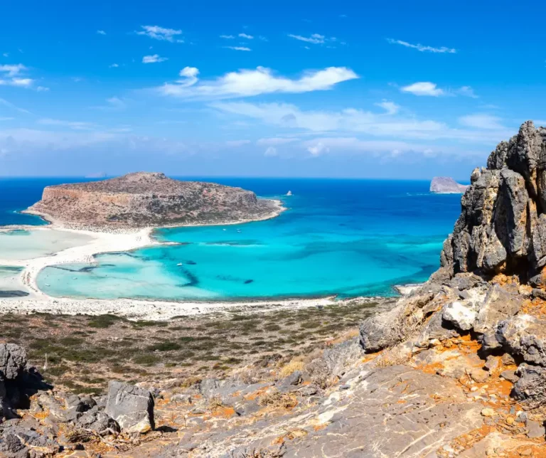Balos Beach and Lagoon Chania with White Sand beach and Turquoise water