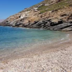 Bogazi beach at Sises Rethymno with Pebbles beach and Green water