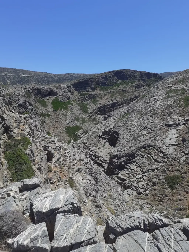 Charkomatas Gorge in Lassithi Region on Crete Island