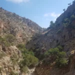 Diplohahalo Gorge in Chania Region on Crete Island