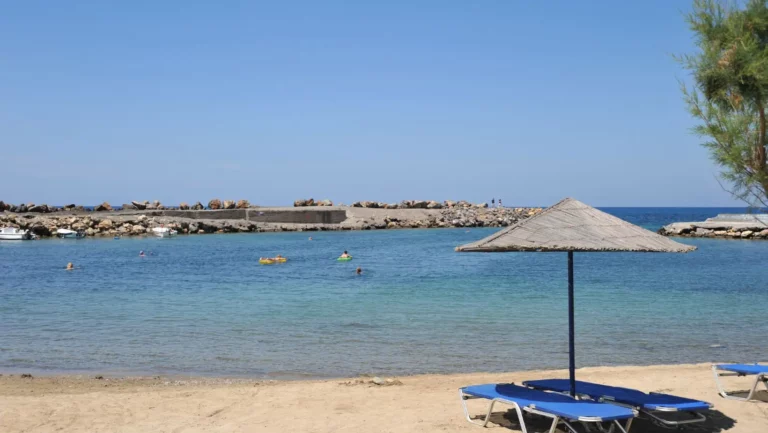 Gouves beaches Heraklion with Sand beach and Blue water