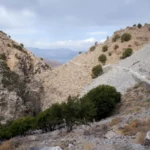Havgas Gorge in Lassithi Region on Crete Island