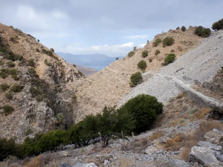 Havgas Gorge by Kavousi in Lassithi Region on Crete Island