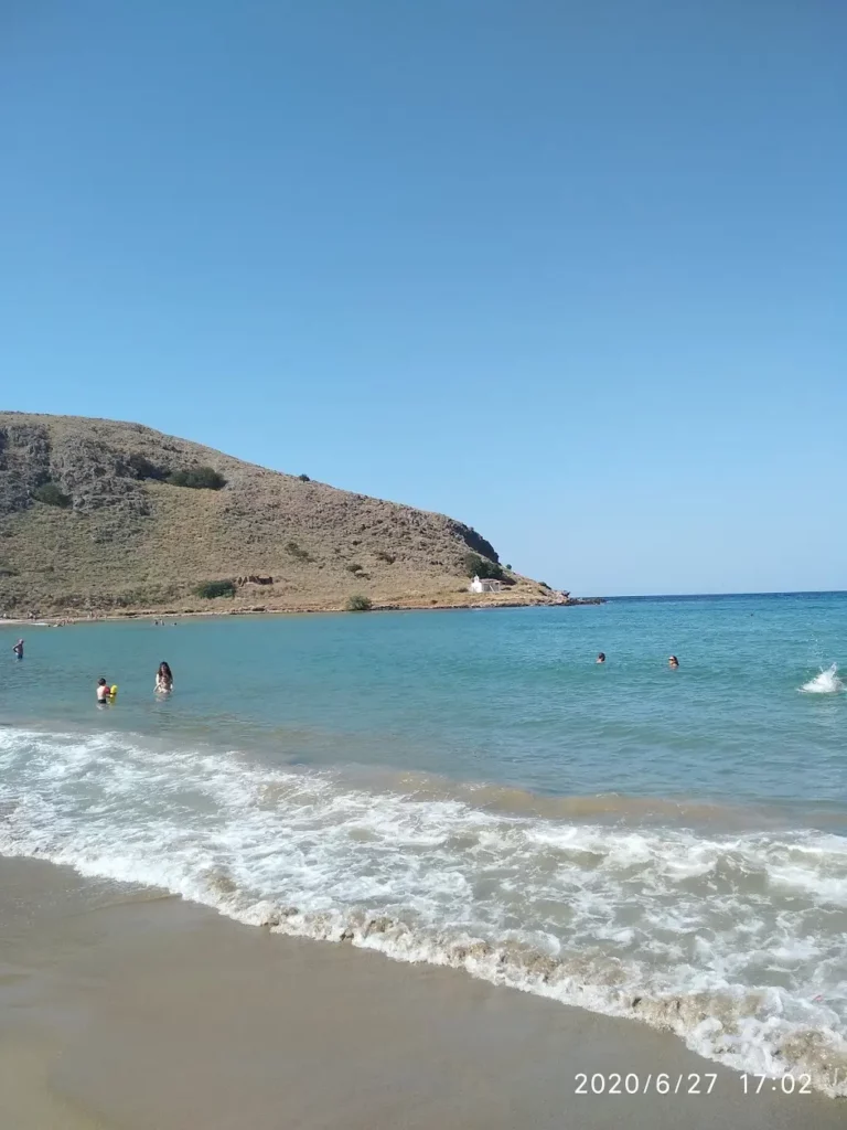 Kalivaki beach at Georgioupolis Chania with Sand beach and Blue water