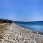 Kamboula beach Heraklion with Pebbles beach and Blue water