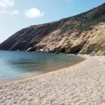 Kedromouri beach Lassithi with Pebbles beach and Blue water