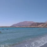Kokkinos Pirgos beach Heraklion with Fine Pebbles beach and Blue water