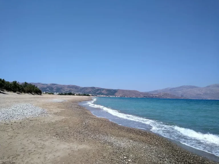 Korfalonas beach Chania with Pebbles beach and Blue water