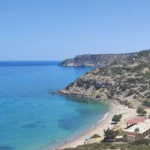 Korfos beach Chania with Sand beach and Blue water