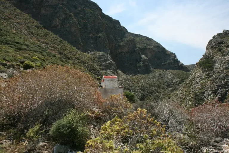 Kouroukoulos Gorge in Lassithi Region on Crete Island