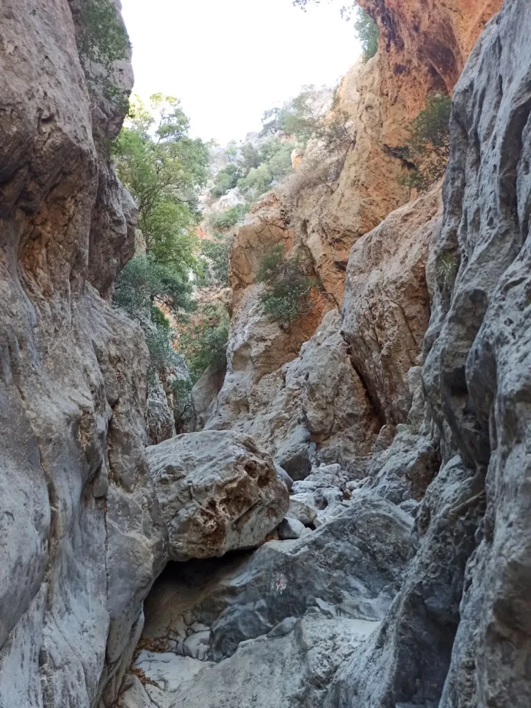 Kritsa Gorge in Lassithi Region on Crete Island